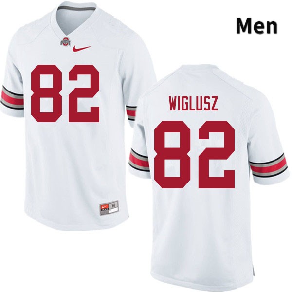 Ohio State Buckeyes Sam Wiglusz Men's #82 White Authentic Stitched College Football Jersey